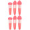 6Pcs Pink Makeup Brush Pen Heart Shaped Puff Multipurpose Tools 4