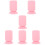 6St Roze Make-Up Penseelhouder Met Zuignap, Silicone Organizer 11