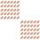 200Pcs Home Furniture Plastic Rectangular Sliding Nails Light Brown 5