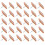 200Pcs Home Furniture Plastic Rectangular Sliding Nails Light Brown 8