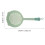 4Pcs Fine Mesh Strainer Ladle Kitchen Colander with Handle Nylon PVC 4