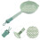 4Pcs Fine Mesh Strainer Ladle Kitchen Colander with Handle Nylon PVC 8