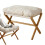 Versatile Velvet Footstool: Stylish, Easy-to-Clean, Space-Saving Design 1