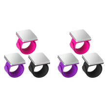 6 PCS Magnetic Pin Cushion Wrist, Magnetic Sewing Pincushion, Magnetic Pin Holder Wristband for Sewing Braiding