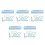 5Sets Easy-Use Pink Measurement Tool Kit Compass Protractor for School 6