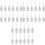 36Pcs Stainless Steel Dispensing Needle Kit Precision Blunt Tip Silver 3