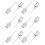 36Pcs Stainless Steel Dispensing Needle Kit Precision Blunt Tip Silver 11