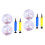 8Pcs Assorted Color Glitter Inflatable Beach Ball Transparent Pool Toy 4