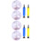 8Pcs Assorted Color Glitter Inflatable Beach Ball Transparent Pool Toy 5