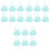 18Pcs Blue Kitchenware Holder Adjustable Sponge Storage Rack for Sink 2