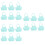 18Pcs Blue Kitchenware Holder Adjustable Sponge Storage Rack for Sink 6