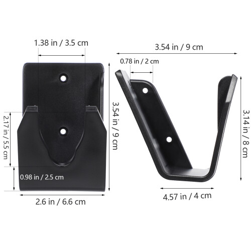 5Pcs Multifunctional Plastic Barcode Scanner Holder Black for Home Use 1
