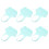 18Pcs Blue Kitchenware Holder Adjustable Sponge Storage Rack for Sink 10