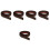 5Pcs Coffee Threshold Strip Floor Transition Durable PVC Self Adhesive 4