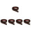 5Pcs Coffee Threshold Strip Floor Transition Durable PVC Self Adhesive 5