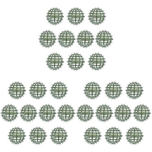 30Pcs Versatile Green DIY Flower Ball Racks Plastic Frame for Events 1