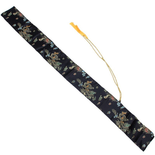 6pz 135cm Dragon E Phoenix Katana Samurai Sword Bag Tissu Black 2
