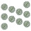 30Pcs Versatile Green DIY Flower Ball Racks Plastic Frame for Events 10