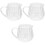 3Pcs Clear Glass Coffee Creamer Pitcher Multi-Use Milk Pourer Jar 4