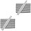 20Pcs Grey Double-Sided Square Nail Files Professional Nail File Block 2