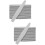 20Pcs Grey Double-Sided Square Nail Files Professional Nail File Block 6