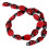 60Pcs Ladybug Lampwork Glass Spacer Beads Red 15X10mm 3