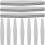 20Pcs Grey Double-Sided Square Nail Files Professional Nail File Block 8
