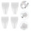 400Pcs White Shelf Clips and Peags Stable Cabinet Shelf Holders 9