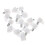 400Pcs White Shelf Clips and Peags Stable Cabinet Shelf Holders 10
