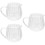 3Pcs Clear Glass Coffee Creamer Pitcher Multi-Use Milk Pourer Jar 6