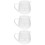 3Pcs Clear Glass Coffee Creamer Pitcher Multi-Use Milk Pourer Jar 7