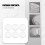 10 pcs Small round transparent plastic coin capsules box 22mm 6