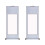 2Pcs Durable Silver Rice Paper for Calligraphy Home Decoration 2