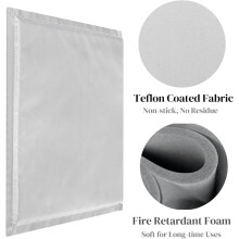 8 Pcs Heat Press Pillow Bundle, Heat Resistant Mat Set 4 Heat Pressing Pillow 2 Transfer Sheet & 2 Resistant Tape