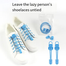 7Pair Shoelaces for Sneaker Elastic No Tie Shoe Laces Stretching Lock Lazy Laces Quick Rubber Shoelace Round Shoestrings