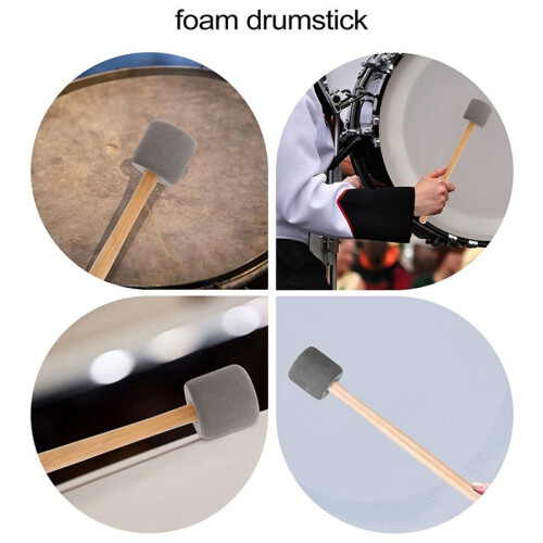 8Pcs Bass Drum Mallets Sticks Mallets Foam  Drum Mallets for Marching Band Percussion 2