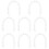 8Pcs Practical White Silicone Guzheng Practice Mute for Noise Control 5