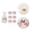 3Pcs Grey Ceramic Sake Serving Pot with Cups for Gatherings 9