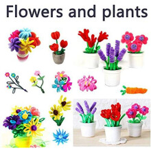 1000Pcs Pipe Cleaners Chenille Stems Kids DIY Educational Toys Art Crafts Decorations