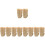 1000Pcs Portable Light Yellow Baking Cup Liners for Cupcakes Muffins 4