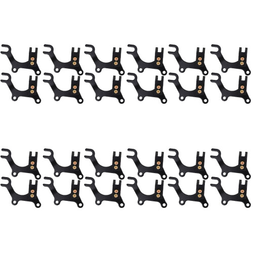 24Pcs Black Adjustable Bike Disc Brake Bracket Durable Frame Adapter 1