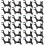 24Pcs Black Adjustable Bike Disc Brake Bracket Durable Frame Adapter 7
