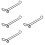 4Pcs Black Iron Goblet Rack Upside Down Wine Glass Holder for Kitchen 8