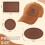 270 Pcs Leatherette Blank Hat Patches Iron  Leatherette Patch Rustic Faux Leather Patches for Jacket Backpack 7