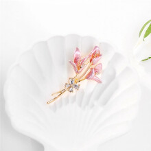 ÉMail Fleur de Lys Femmes Broches Fleur Rose Mariages FêTe DéContracté Bureau Broche Broches Cadeaux