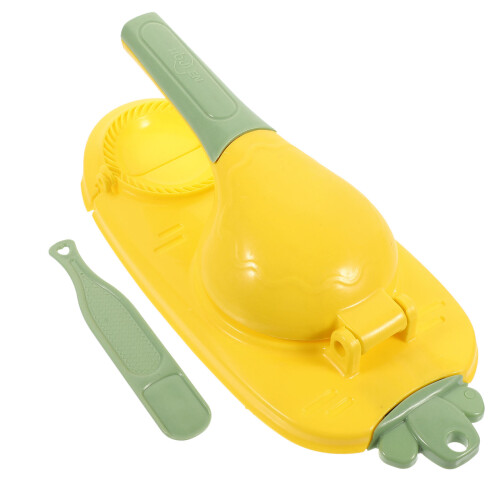 2Pcs PP Dumpling Maker Press Yellow Kitchen Dough Tool 2