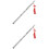 2Pcs Stainless Steel Chinese Flute Portable Beginner Student Silver 4