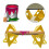 100Pcs  Paint Stands Tool Set for Woodworking Paint Rack Paint Spray Bracket Auxiliary Triangular Paint Pad 9