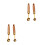 4Pcs Wooden Handle Fruit Ball Spoons Melon Baller Kitchen Tool 9