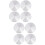 8Pcs Silver Aluminum Alloy Disc Glass Table Top Adapter for Home Use 5